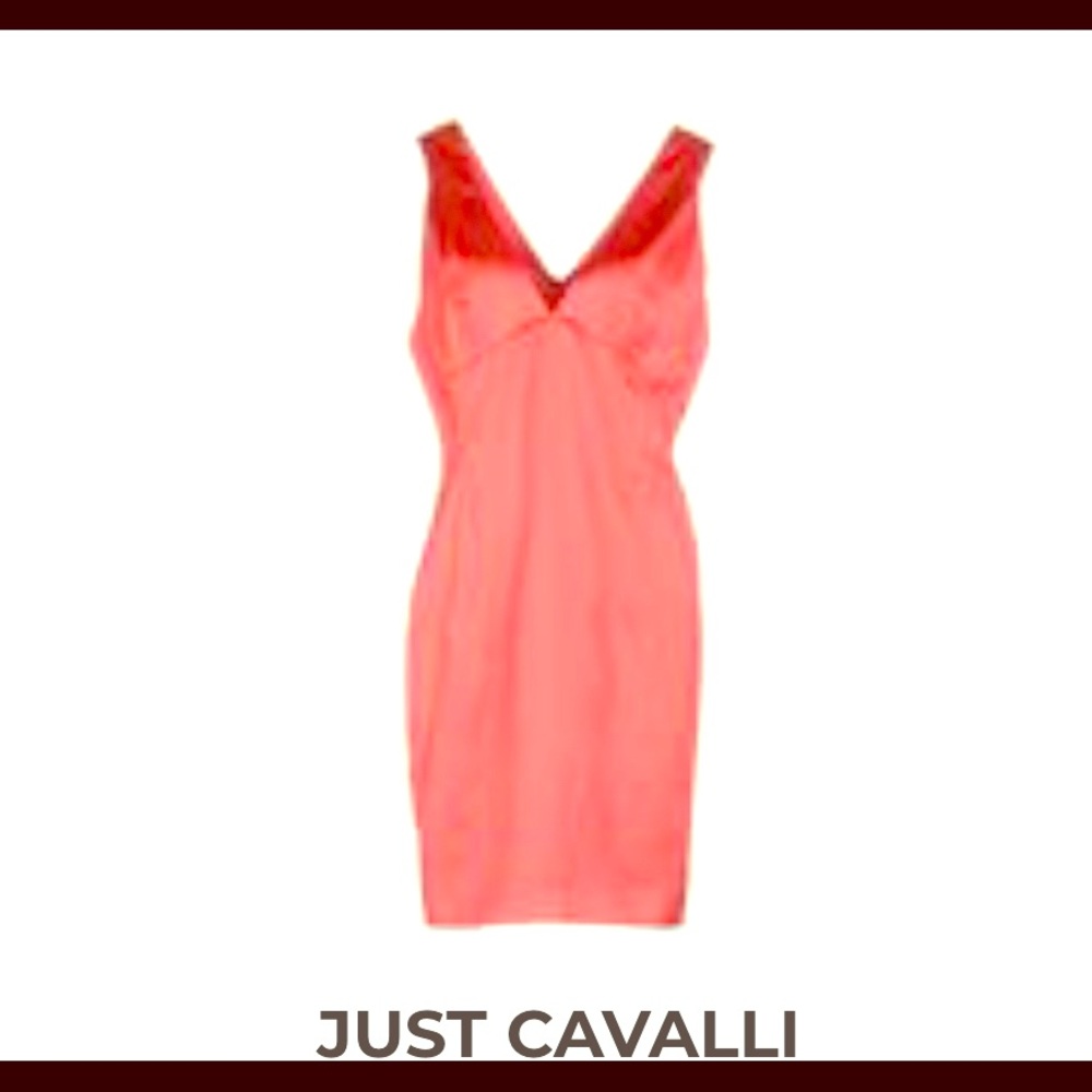 Just Cavalli Coral Cocktail Dress 46